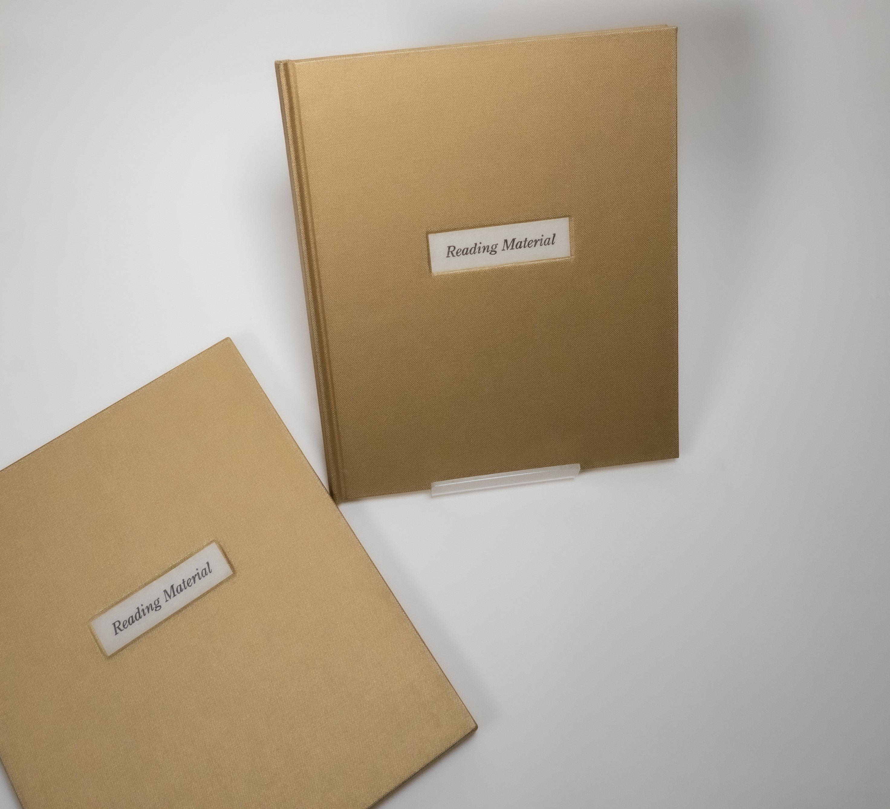 upright book with case adjacent